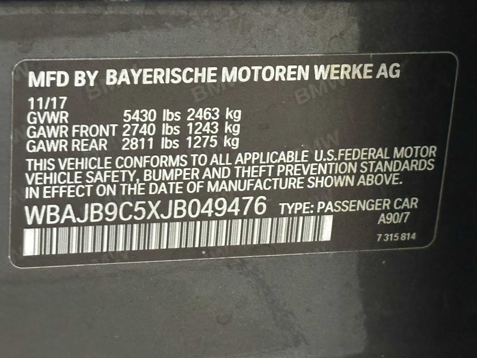 Thumbnail: 2018 BMW 5 Series - 32