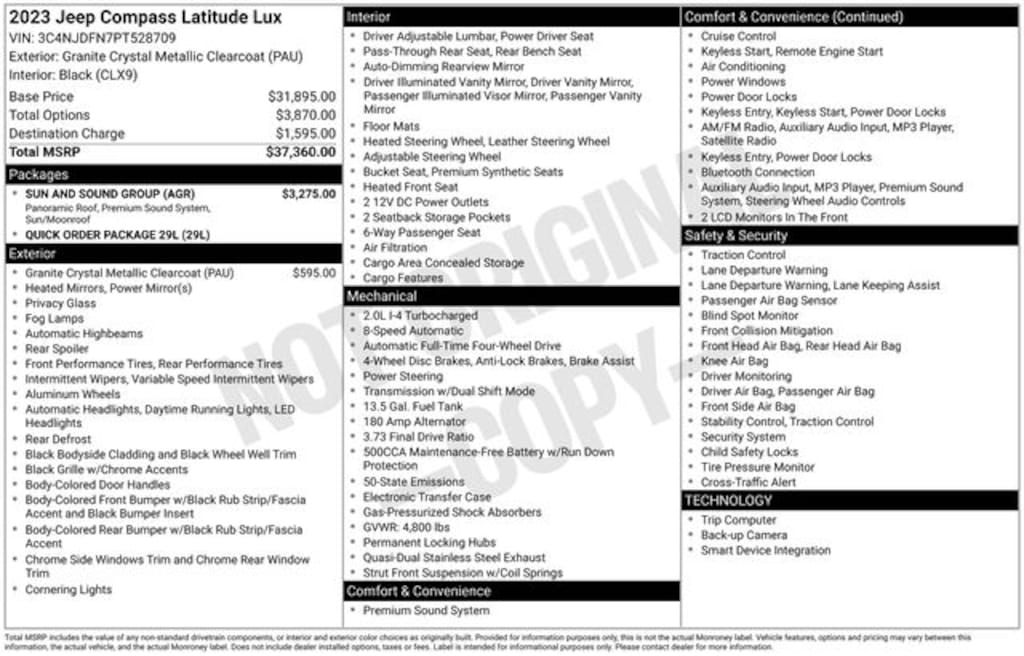 Certified 2023 Jeep Compass Latitude Lux SUV