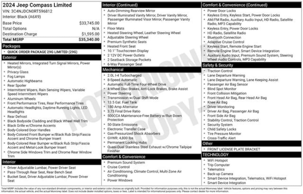 Used 2024 Jeep Compass Limited SUV