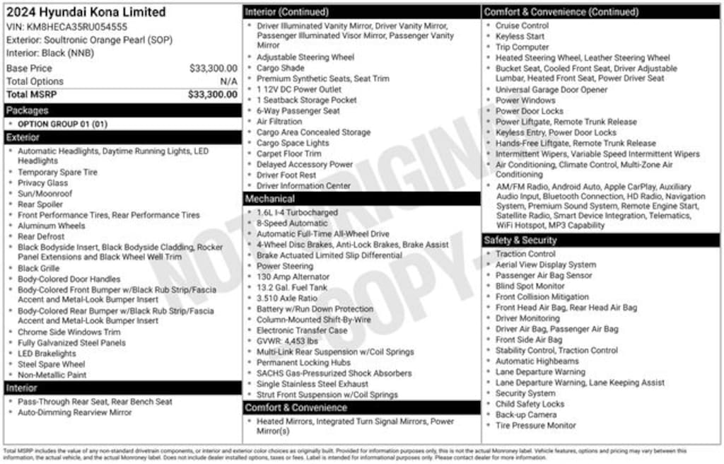 Used 2024 Hyundai Kona Limited SUV