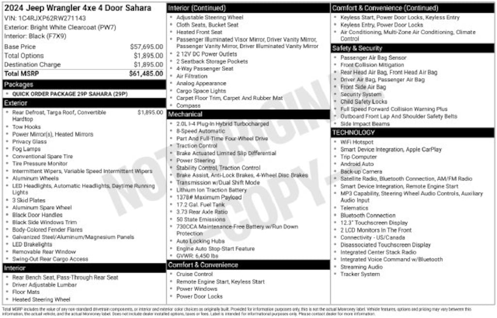 Certified 2024 Jeep Wrangler 4xe Sahara SUV
