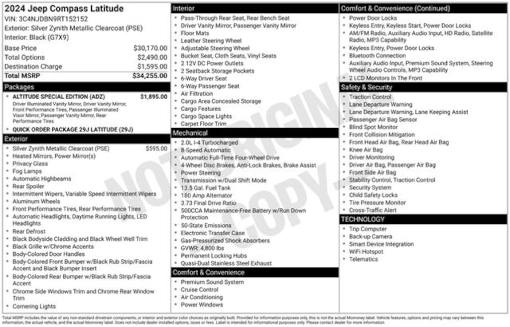 Certified 2024 Jeep Compass Latitude SUV