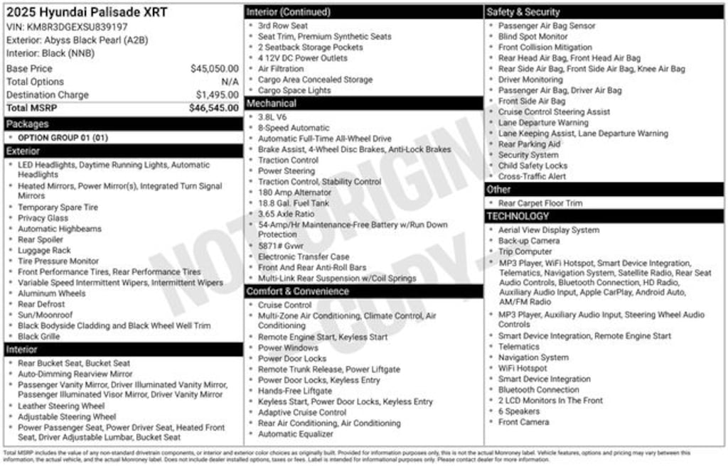 Used 2025 Hyundai Palisade XRT SUV