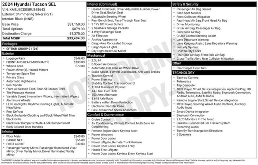 Used 2024 Hyundai Tucson SEL SUV