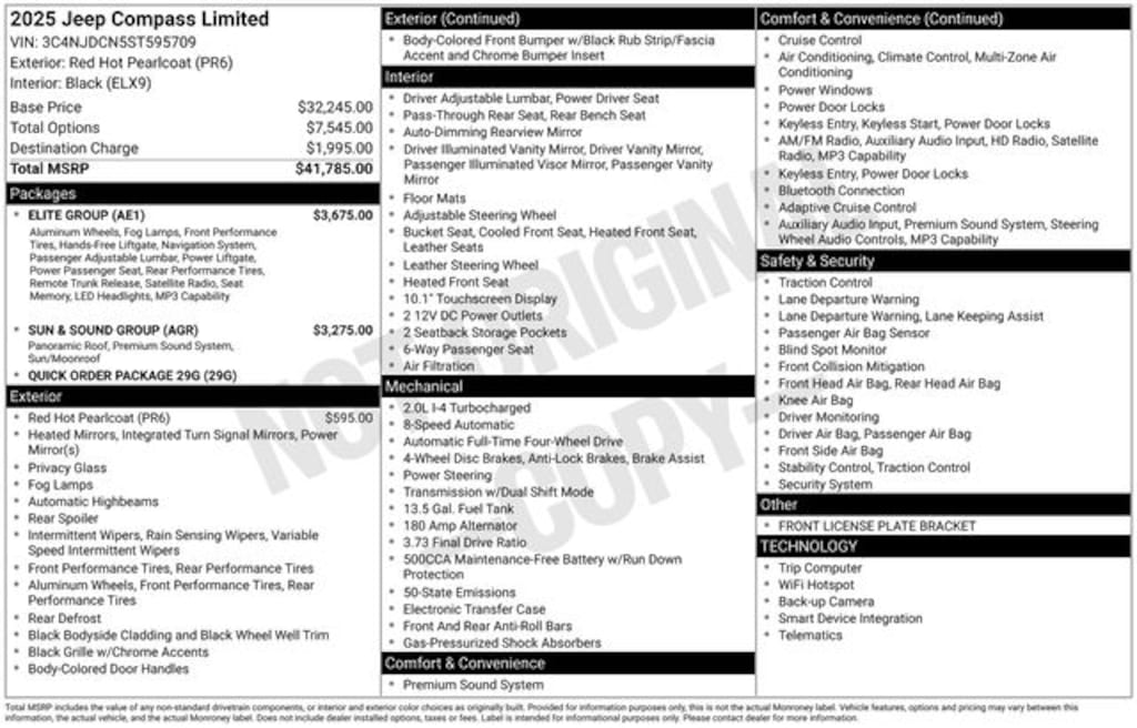 Certified 2025 Jeep Compass Limited SUV