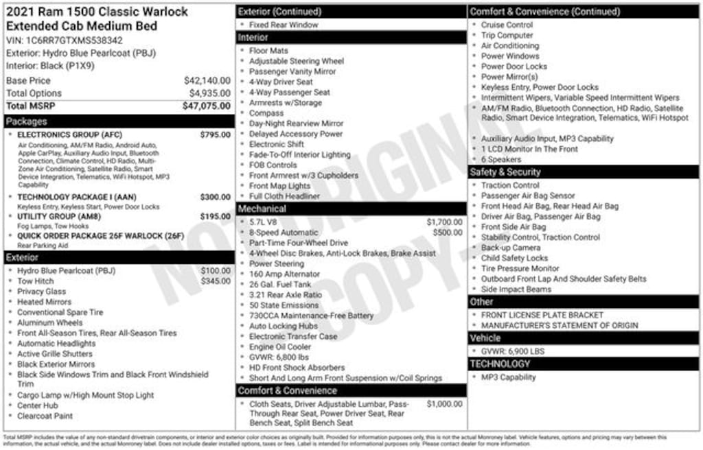 Used 2021 Ram 1500 Classic SLT Truck Quad Cab