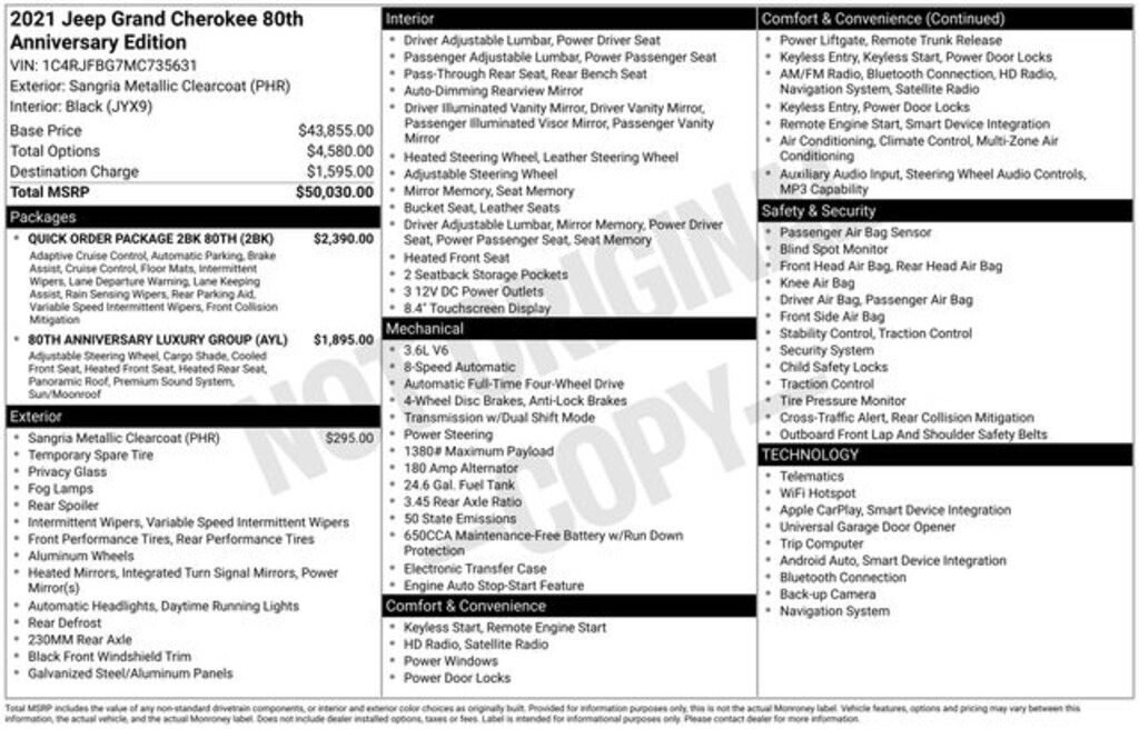 Used 2021 Jeep Grand Cherokee Limited SUV