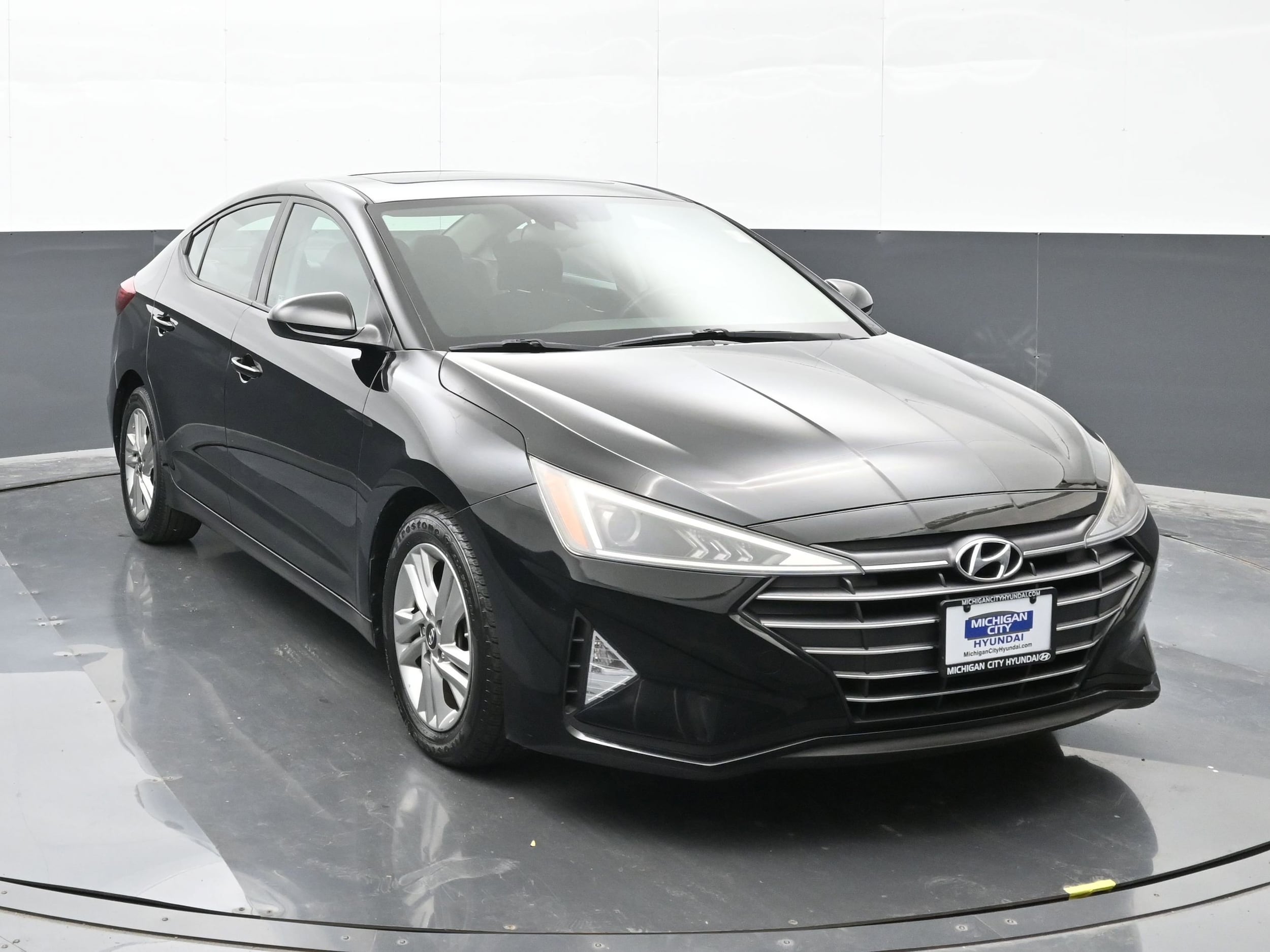 Certified 2019 Hyundai Elantra Value Edition with VIN KMHD84LF8KU877974 for sale in Michigan City, IN