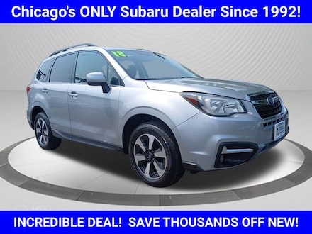 Featured Used 2018 Subaru Forester 2.5i Limited SUV JF2SJALCXJH440197 for Sale in Chicago, IL