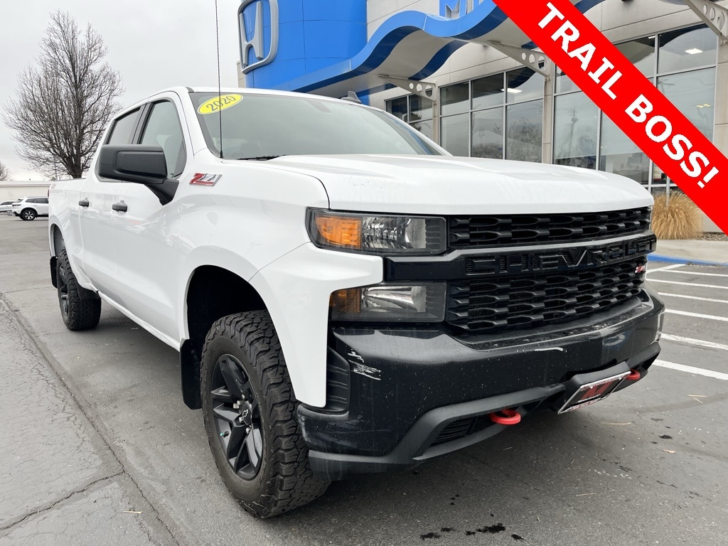 Used 2020 Chevrolet Silverado 1500 Custom Trail Boss Crew Cab Long Bed Truck