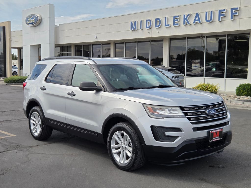 Ingot Silver Metallic 2017 Ford Explorer SUV / Crossover All-Wheel Drive 6-Speed Automatic