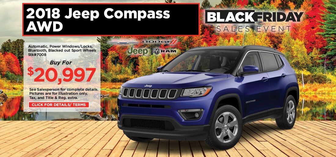 2018 Jeep Compass Awd For 20 997