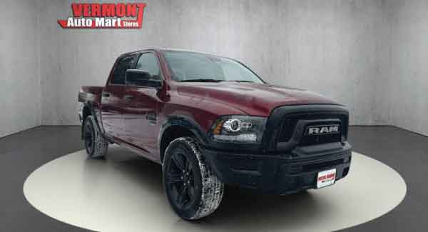 DeA 2024 Ram 1500 Warlock Crew Cab 4x4 at Upper Valley Auto Mart offering strong value and financing flexibility for customers with negative equity near White River Junction, Vermont and New Hampshire.fault