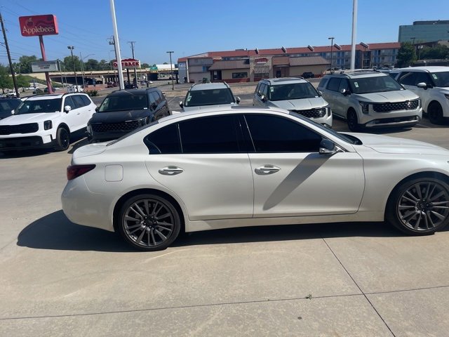 Used 2024 INFINITI Q50 RED SPORT with VIN JN1FV7DP4RM660014 for sale in Tulsa, OK