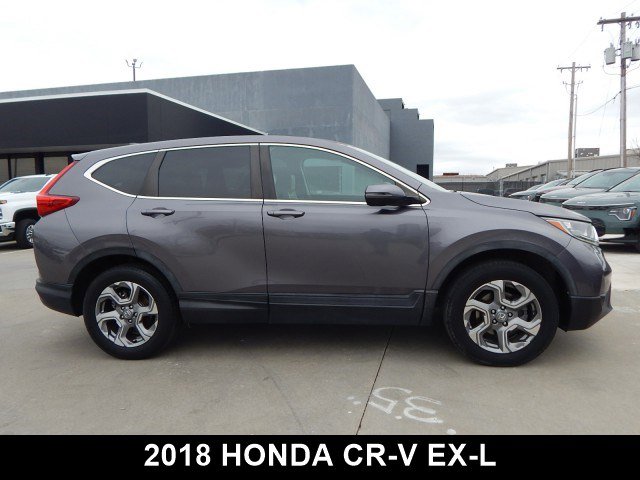 Used 2018 Honda CR-V EX-L with VIN 7FARW2H88JE035985 for sale in Tulsa, OK