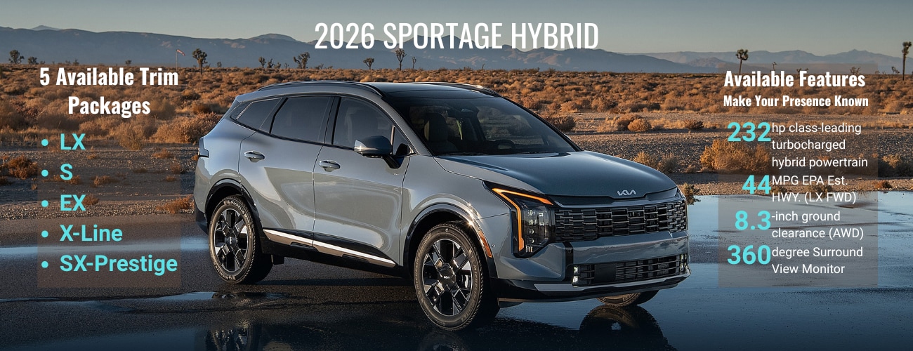 2026 Kia Sportage Hybrid Trim Levels, Dimensions, Colors