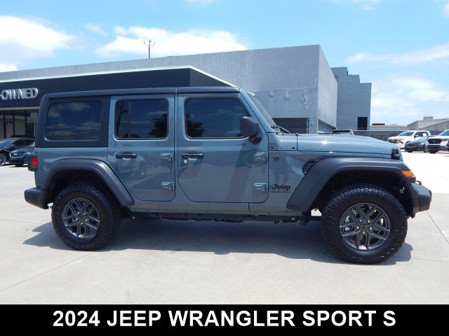 Used 2024 Jeep Wrangler 4-Door Sport S with VIN 1C4PJXDGXRW341301 for sale in Tulsa, OK