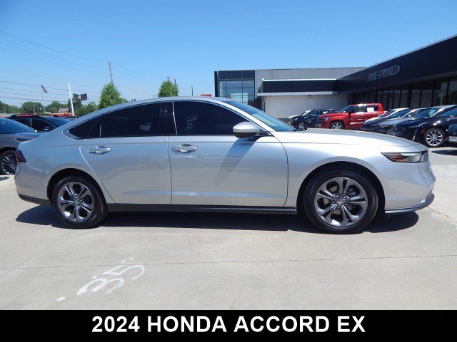 Used 2024 Honda Accord EX with VIN 1HGCY1F37RA076630 for sale in Tulsa, OK