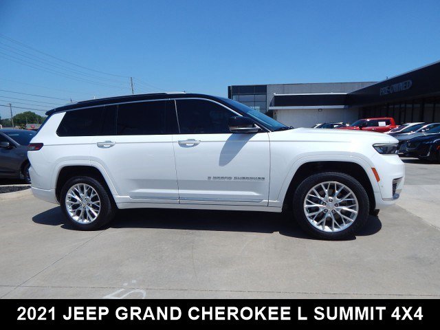 Used 2021 Jeep Grand Cherokee L Summit with VIN 1C4RJKEG0M8184465 for sale in Tulsa, OK