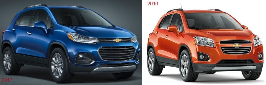 2017 Chevy Trax vs 2016 Chevy Trax