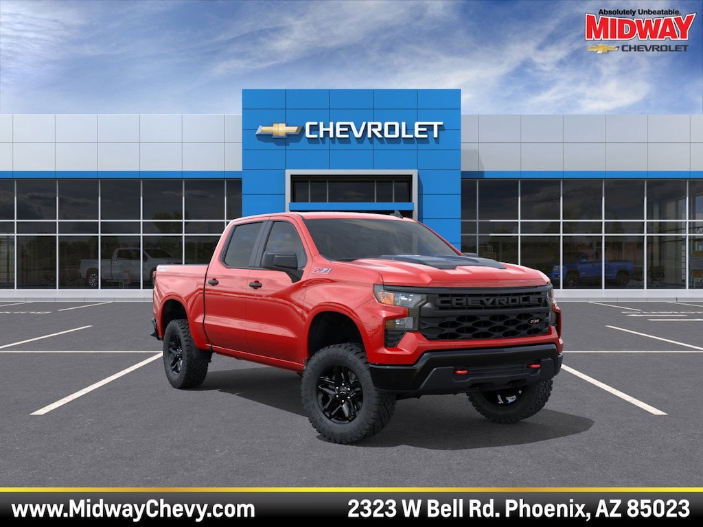 New 2026 Chevrolet Silverado 1500 Custom Trail Boss Truck Crew Cab