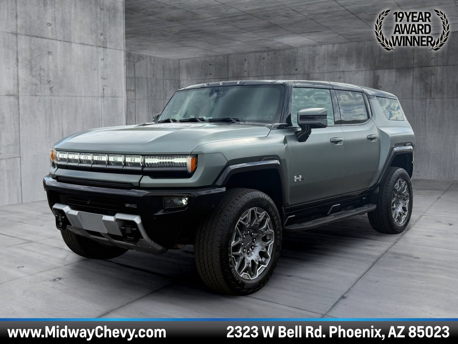 Moonshot Green Matte 2024 GMC Hummer EV SUV 3X AWD SUV / Crossover All-Wheel Drive Automatic