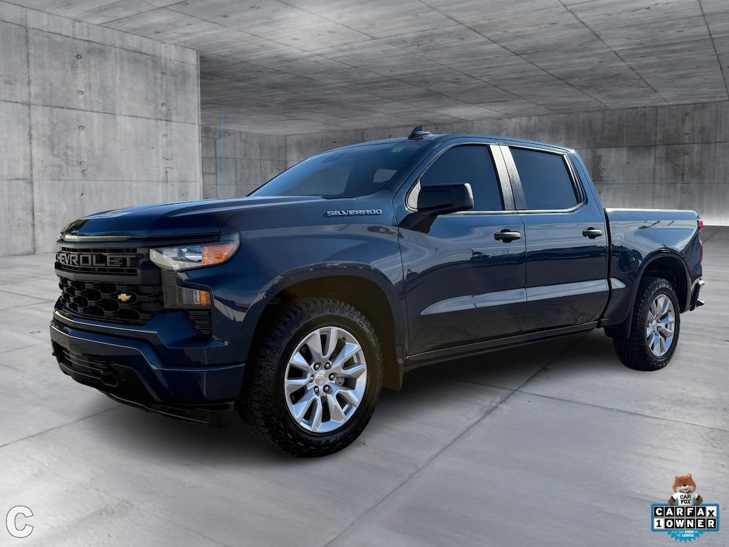 Certified 2022 Chevrolet Silverado 1500 Custom Truck Crew Cab