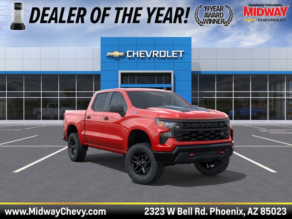 New 2026 Chevrolet Silverado 1500 Custom Trail Boss Truck Crew Cab