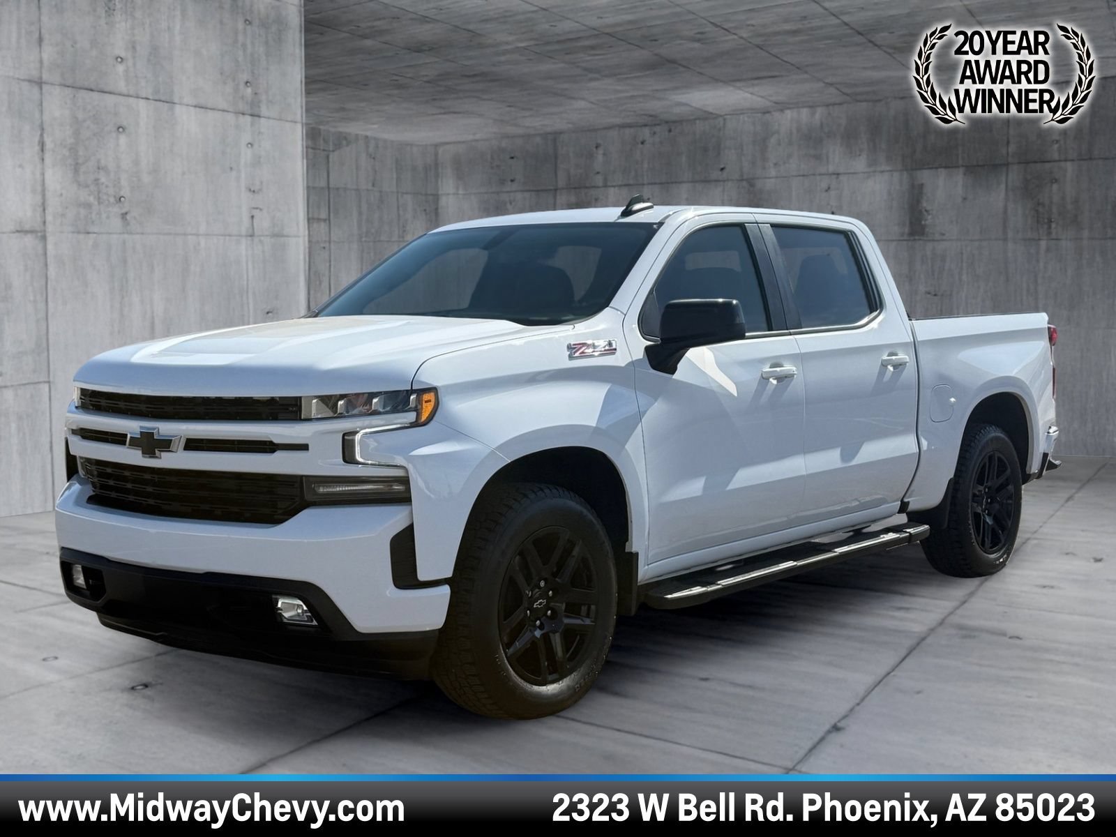 Summit White 2021 Chevrolet Silverado 1500 Pickup Truck Four-Wheel Drive Automatic
