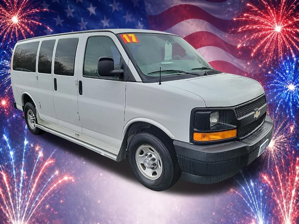 Used 2017 Chevrolet Express Passenger LS with VIN 1GNWGEFG1H1118336 for sale in Orwell, OH
