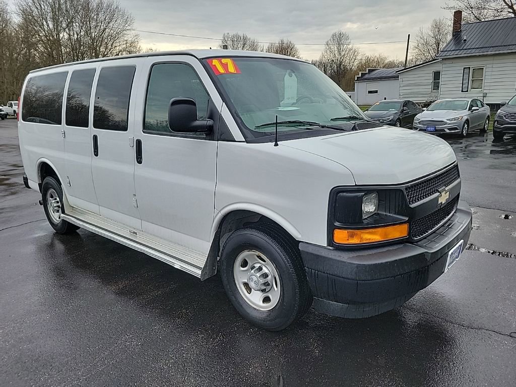 Used 2017 Chevrolet Express Passenger LS with VIN 1GNWGEFG1H1118336 for sale in Orwell, OH