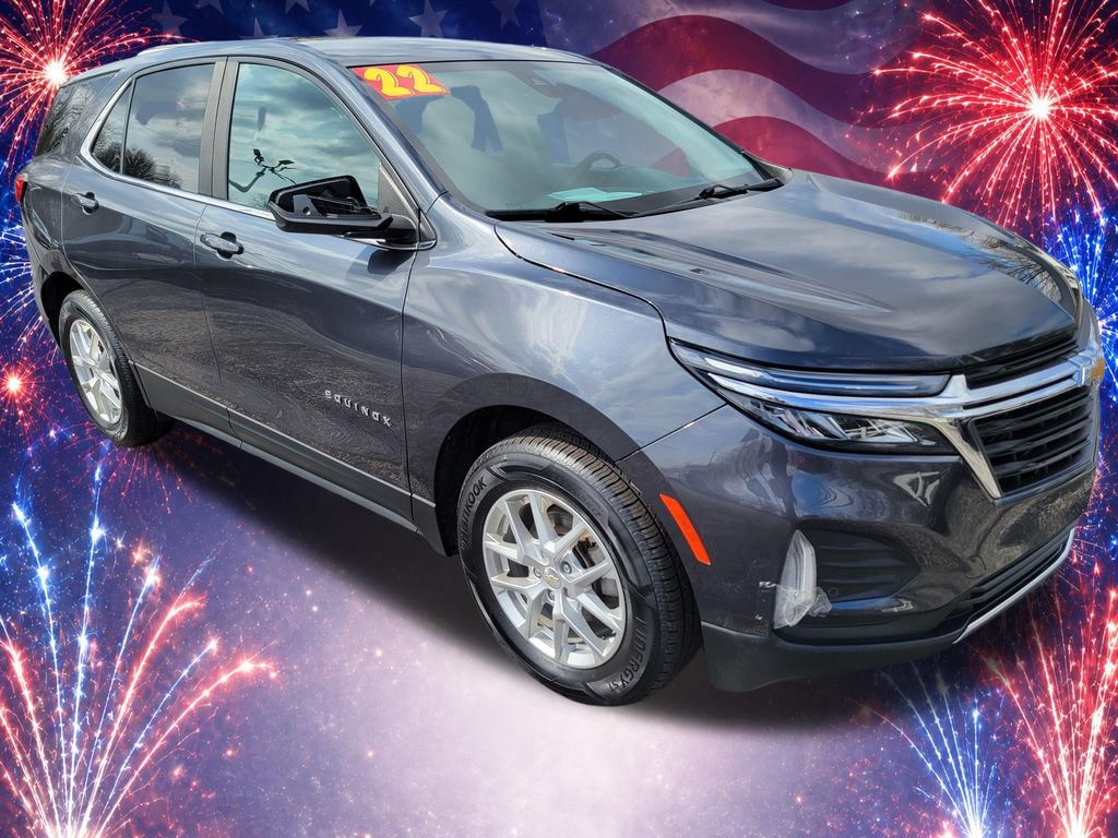 Used 2022 Chevrolet Equinox LT with VIN 3GNAXUEV0NS106502 for sale in Orwell, OH