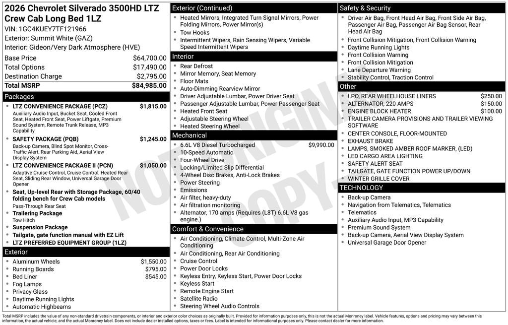 2026 Chevrolet Silverado 3500 HD LTZ - Photo 16