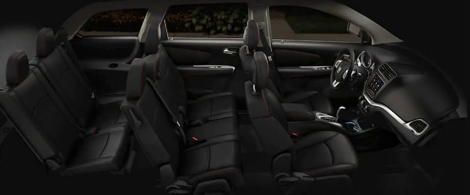 The seating arrangement on the 2018 Dodge Journey