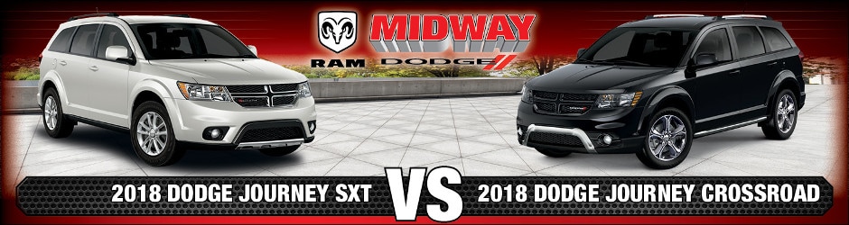 difference between dodge journey sxt and crossroad