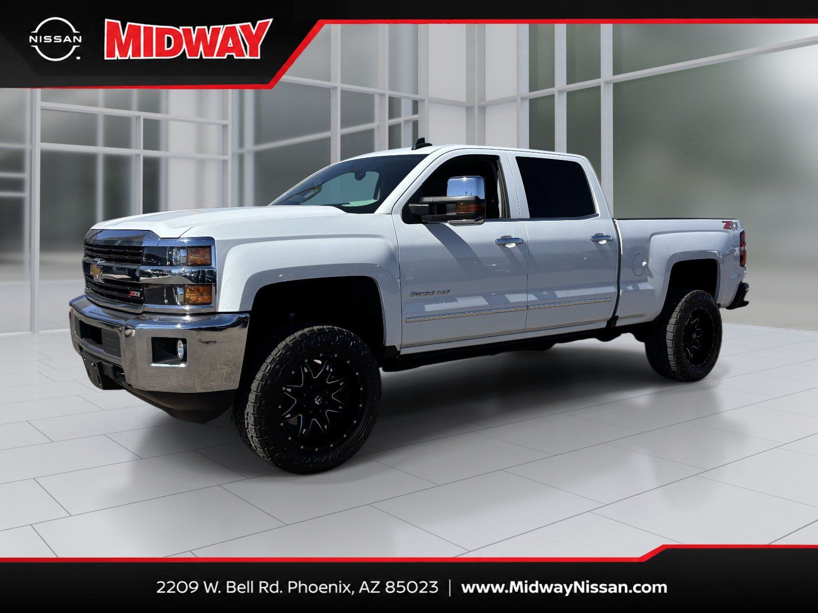 Summit White 2017 Chevrolet Silverado 2500HD Pickup Truck Four-Wheel Drive 6-Speed Automatic Overdrive