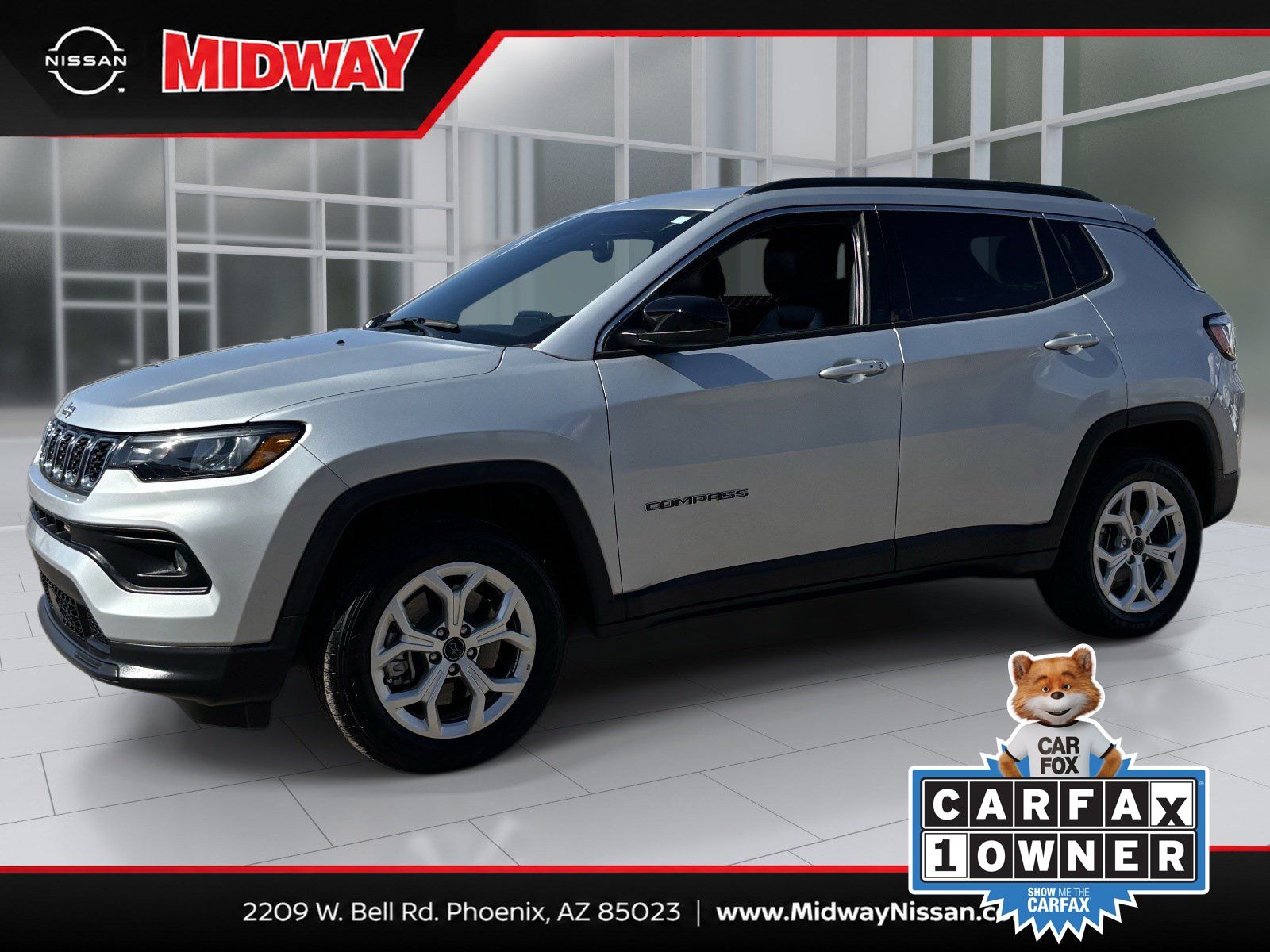 Silver Zynith Metallic Clearcoat 2025 Jeep Compass SUV / Crossover Four-Wheel Drive 8-Speed Automatic