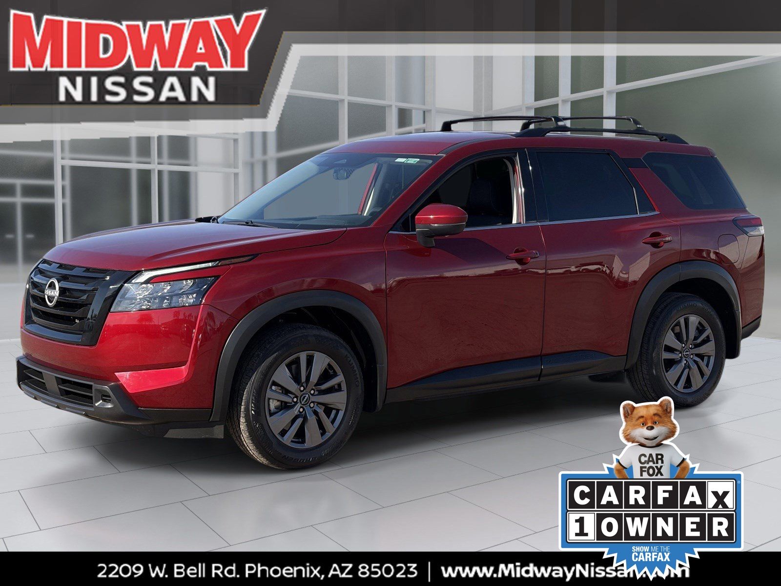 Red (Scarlet Ember) 2024 Nissan Pathfinder SV FWD SUV / Crossover Front-Wheel Drive 9-Speed Automatic