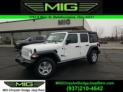 New 2022 Jeep Wrangler UNLIMITED SPORT S 4X4 Sport Utility For Sale in Bellefontaine, OH