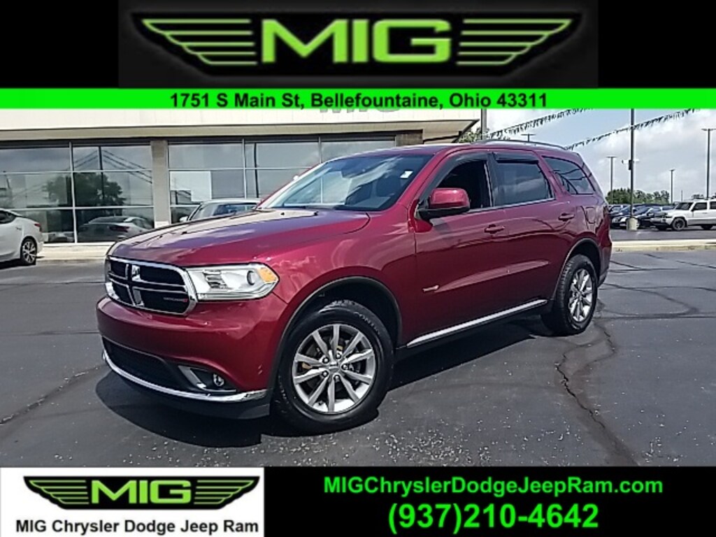 Used 2018 Dodge Durango SXT For Sale Bellefontaine OH
