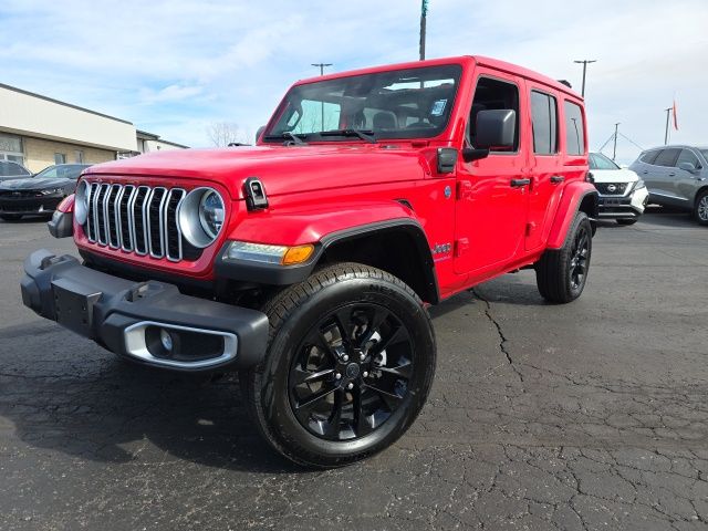 Used 2025 Jeep Wrangler 4xe Sahara 4XE with VIN 1C4RJXP60SW585315 for sale in Bellefontaine, OH