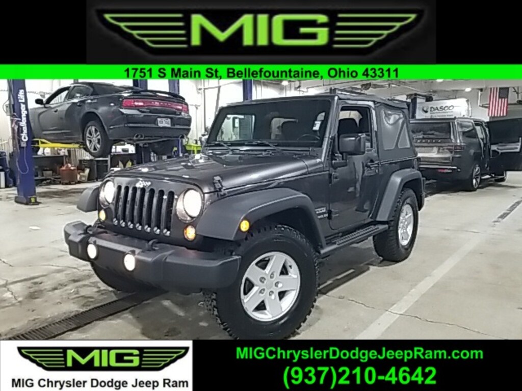 Used 2017 Jeep Wrangler Sport For Sale Bellefontaine OH