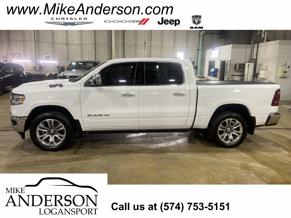 Bright White Used 2020 Ram 1500 Longhorn For Sale Logansport IN