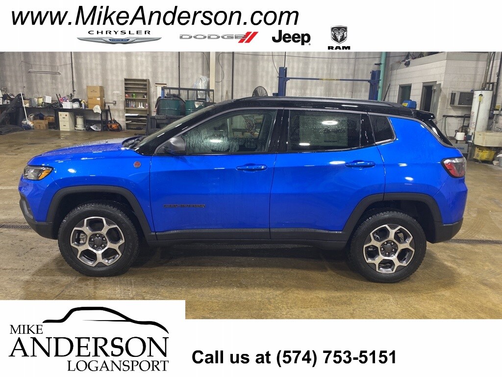 Laser Blue Pearlcoat New 22 Jeep Compass Trailhawk 4x4 For Sale Logansport In