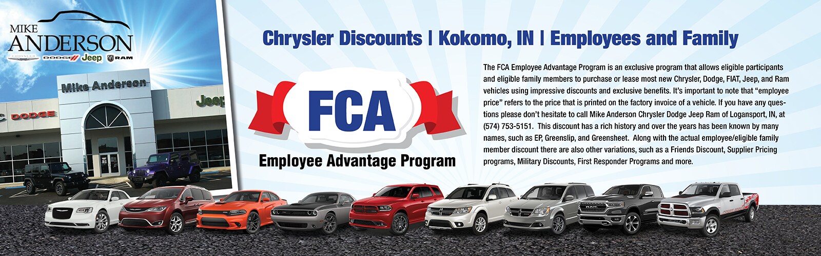Mike Anderson Chrysler Dodge Jeep Ram of Logansport New Dodge, Jeep