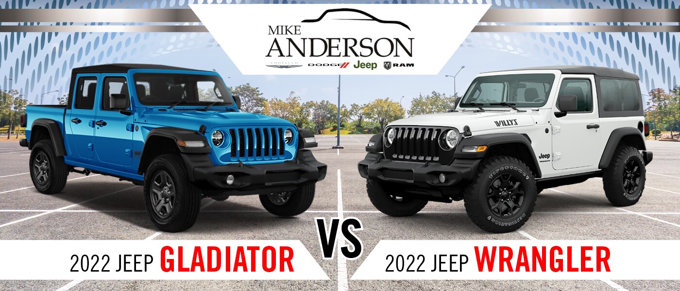 2022 Jeep Wrangler vs. Gladiator