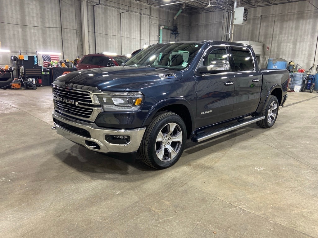 Used 2021 RAM Ram 1500 Pickup Laramie with VIN 1C6SRFJT6MN642720 for sale in Logansport, IN