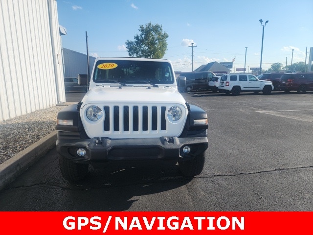 Used 2020 Jeep Wrangler Unlimited Sport S with VIN 1C4HJXDGXLW328480 for sale in Marion, IN