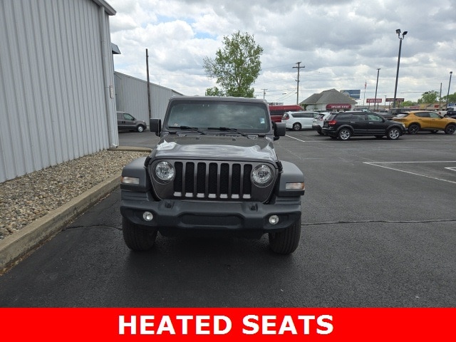 Used 2022 Jeep Wrangler Unlimited Sport S with VIN 1C4HJXDN9NW132340 for sale in Marion, IN