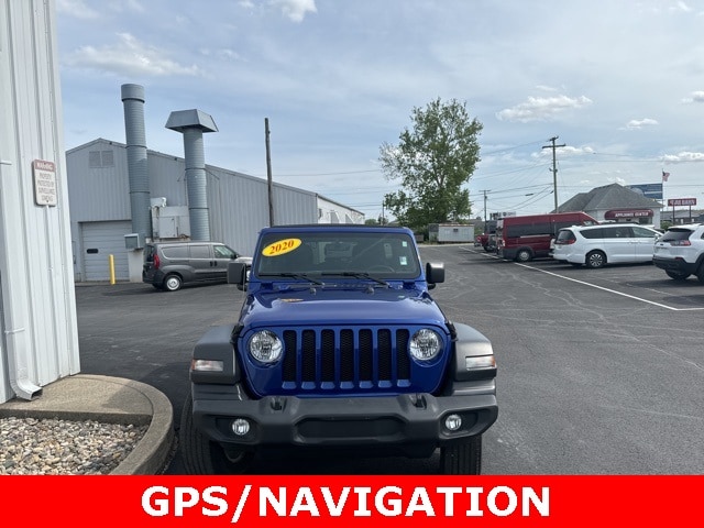 Used 2020 Jeep Wrangler Unlimited Sport S with VIN 1C4HJXDN1LW334585 for sale in Marion, IN